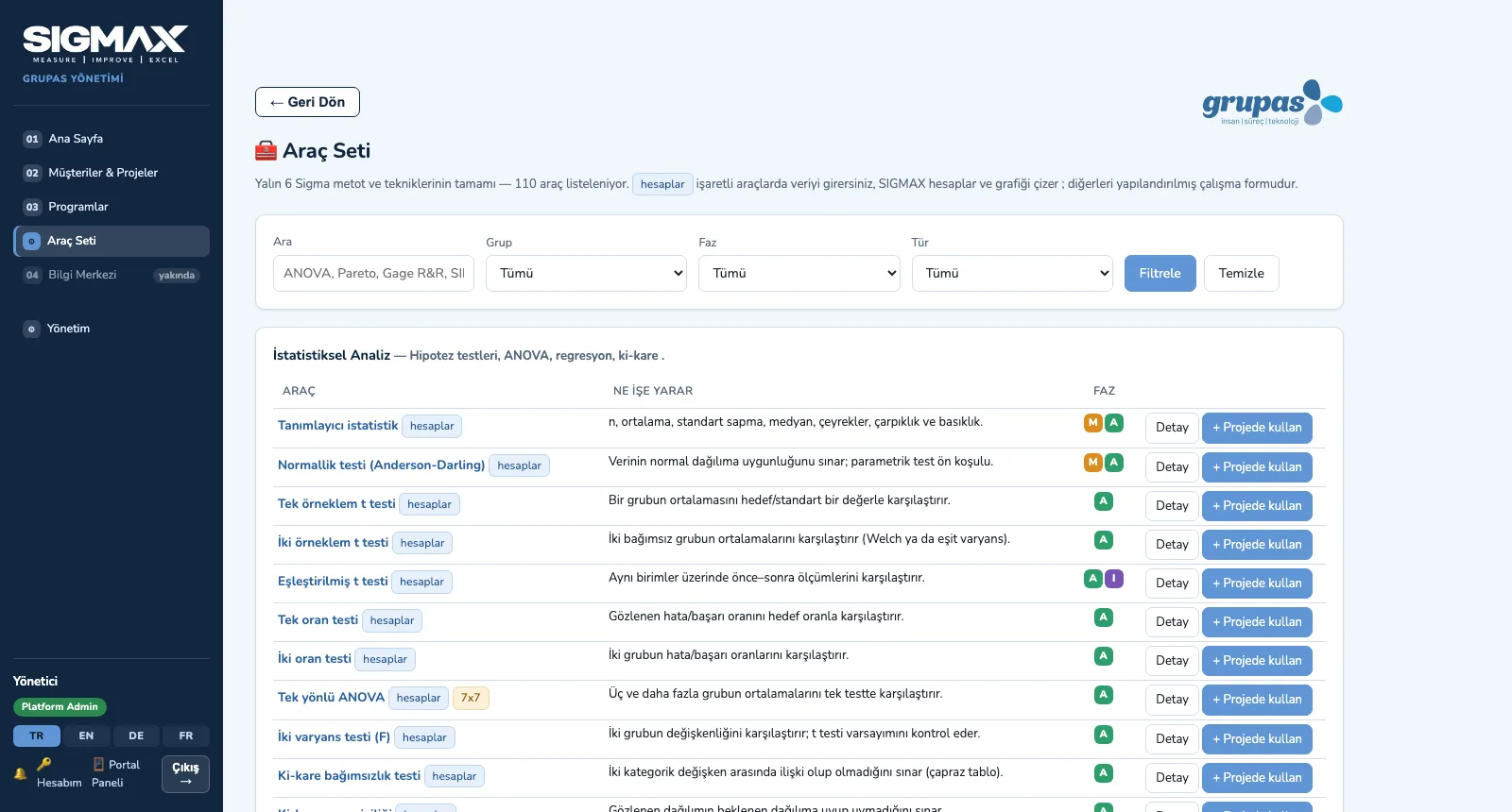 TOOLS — Aracı bulun